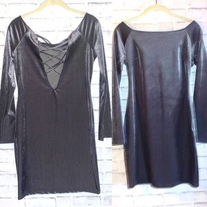 New Fashion Nova long sleeve body con dress medium